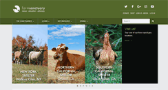 Desktop Screenshot of farmsanctuary.org